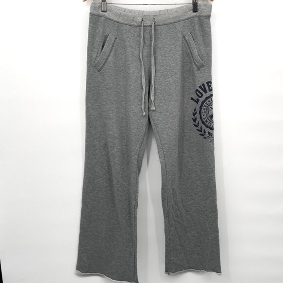 PINK Victoria’s Secret Y2K Flare Wide Leg Loose Boyfriend Fit Sweatpants VS Logo - Picture 1 of 7